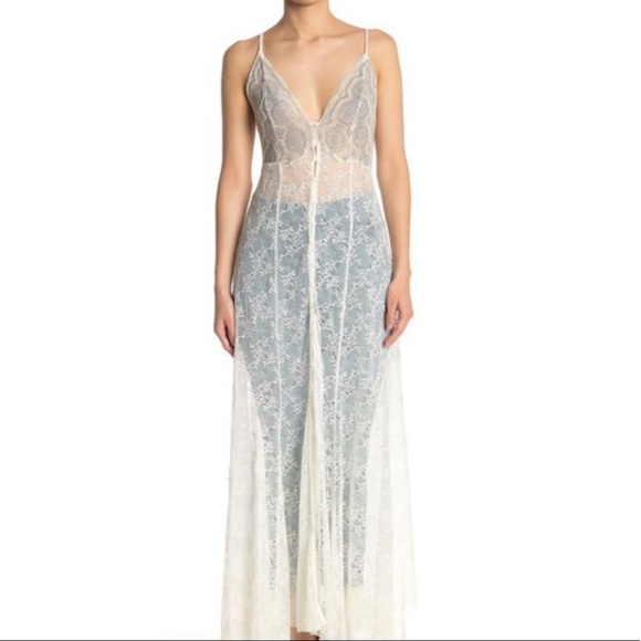 Free People Dresses & Skirts - Free People Next to You lace button down dress